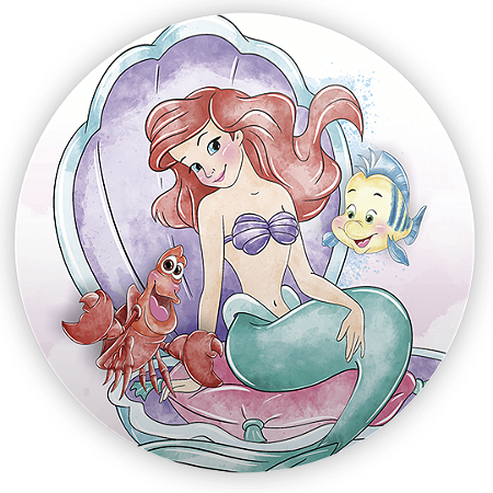 Capa Mini Painel Sublimado - Princesa Ariel
