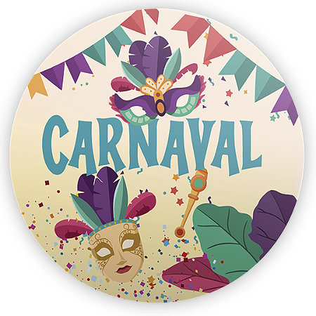 Capa Mini Painel Sublimado - Carnaval