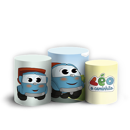 Capas Trio Cilindro Sublimado Vest Facil - Leo O Caminhao
