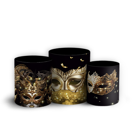 Capas Trio Cilindro Sublimado Vest Facil - Carnaval