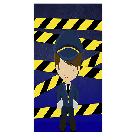 Capa Faixa Lateral Sublimado - Policia Baby