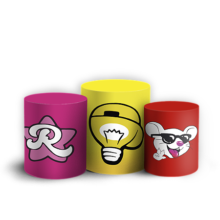 Capas Trio Cilindro Sublimado Vest Facil - Os Rosas