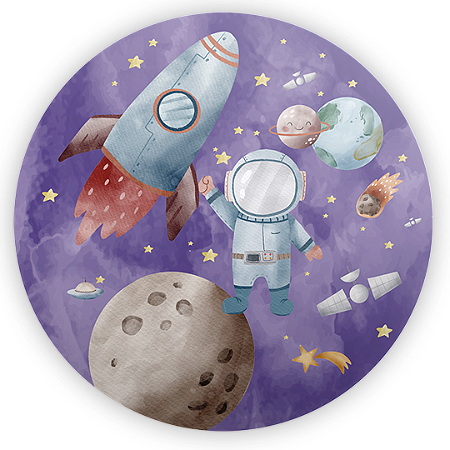 Capa Mini Painel Sublimado - Astronauta