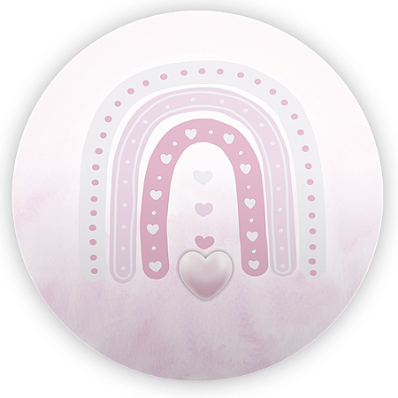 Capa Mini Painel Sublimado - Arco Iris Boho