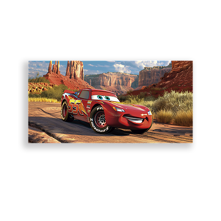 Capa Painel Retangular Sublimado - Carros