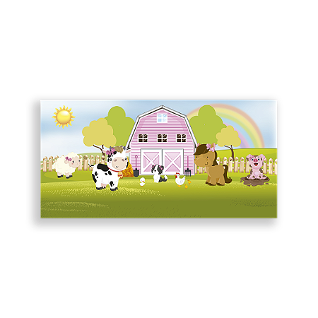 Capa Painel Retangular Sublimado - Fazendinha