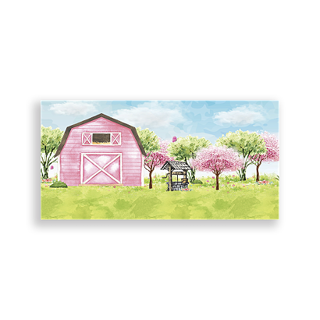 Capa Painel Retangular Sublimado - Fazendinha