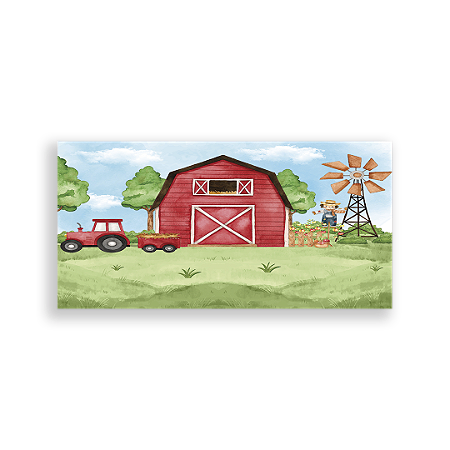 Capa Painel Retangular Sublimado - Fazendinha