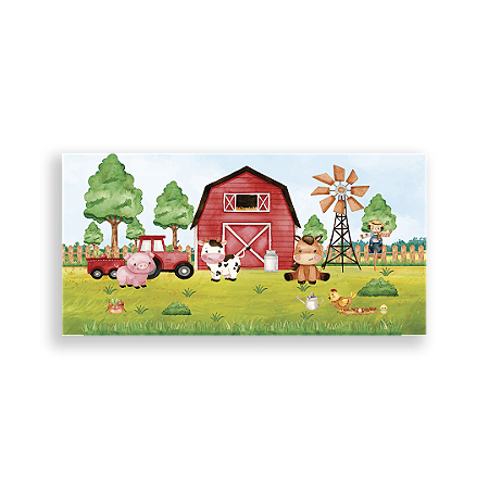Capa Painel Retangular Sublimado - Fazendinha