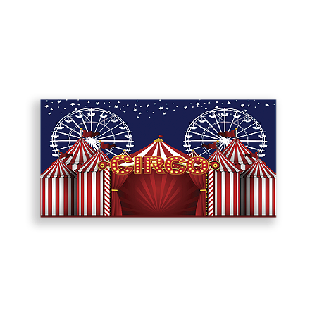 Capa Painel Retangular Sublimado - Circo