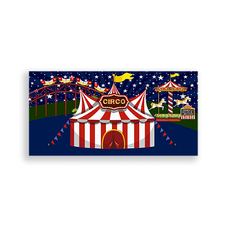 Capa Painel Retangular Sublimado - Circo