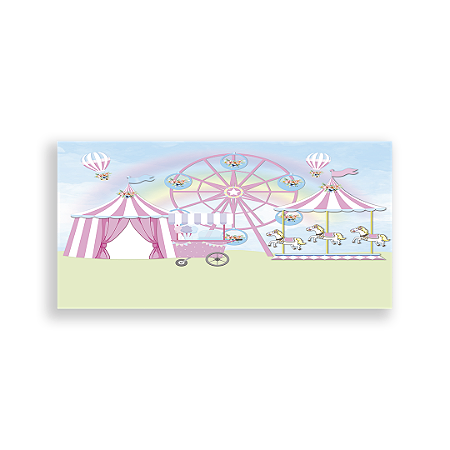 Capa Painel Retangular Sublimado - Circo