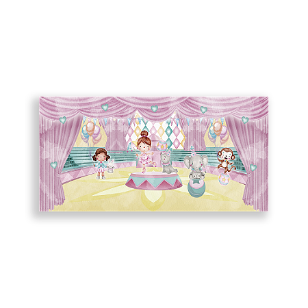 Capa Painel Retangular Sublimado - Circo