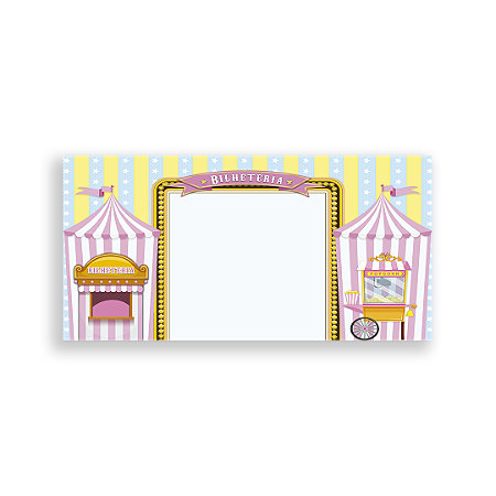 Capa Painel Retangular Sublimado - Circo
