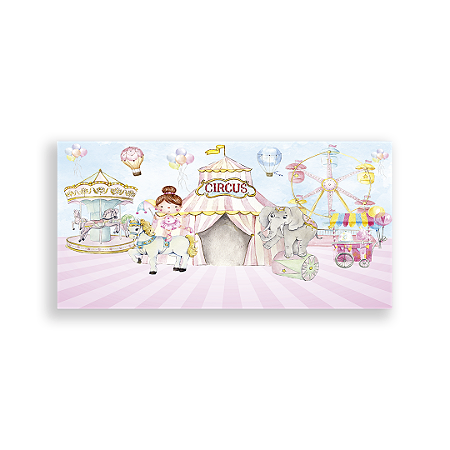 Capa Painel Retangular Sublimado - Circo