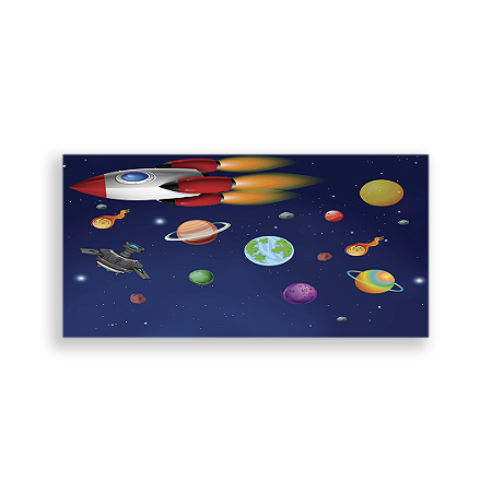 Capa Painel Retangular Sublimado - Astronauta