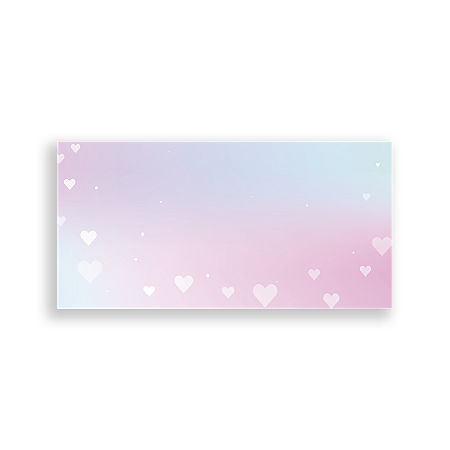 Capa Painel Retangular Sublimado - Fundo De Coração Rosa E Azul