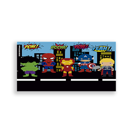 Capa Painel Retangular Sublimado - Heróis