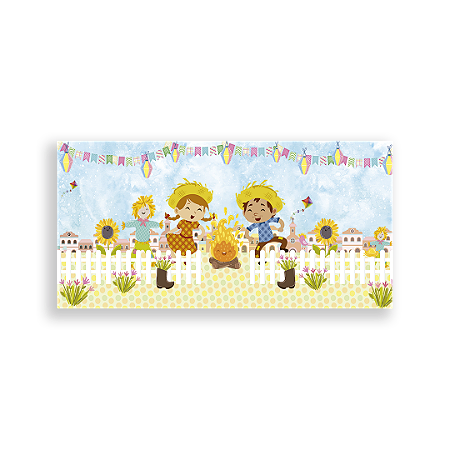 Capa Painel Retangular Sublimado - Festa Junina