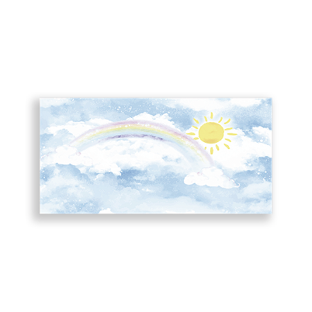 Capa Painel Retangular Sublimado - Ceu Arco Iris