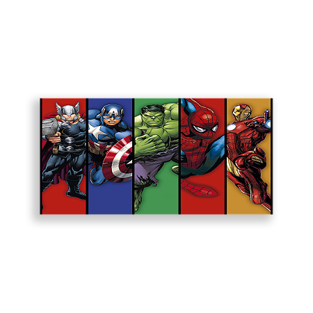 Capa Painel Retangular Sublimado - Heróis