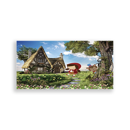 Capa Painel Retangular Sublimado - Chapeuzinho Vermelho