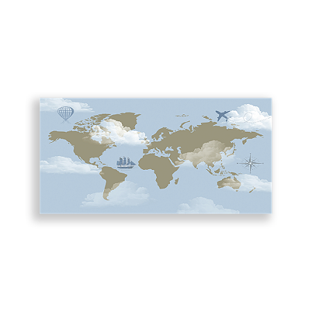 Capa Painel Retangular Sublimado - Mundo Viagens