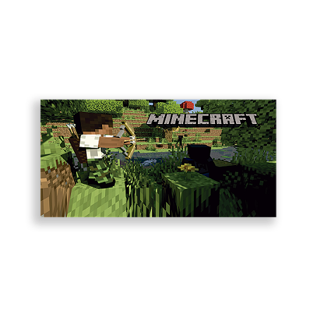 Capa Painel Retangular Sublimado - Minecraft