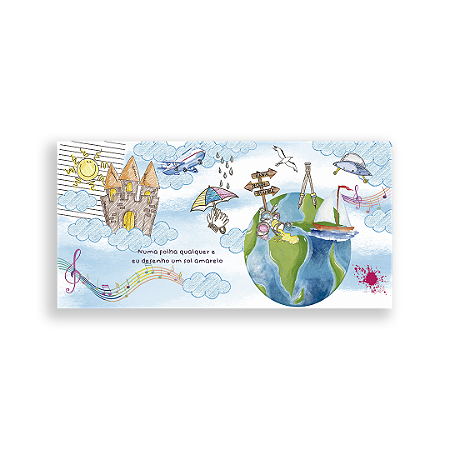 Capa Painel Retangular Sublimado - Mundo Viagens