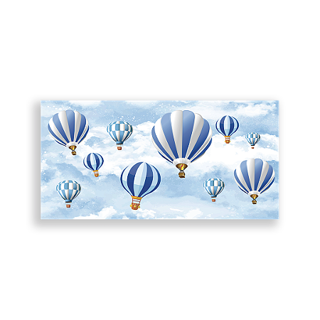 Capa Painel Retangular Sublimado - Balões Nuvens