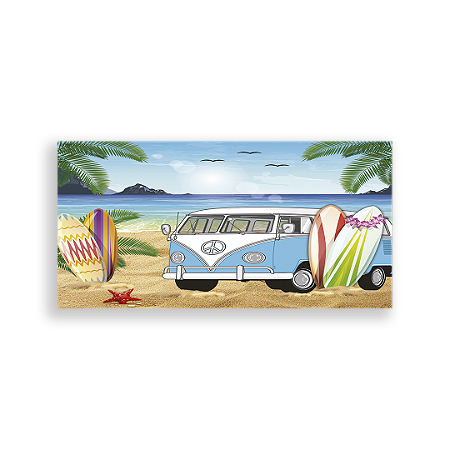 Painel Retangular - Praia Combi - Sublimado 3D
