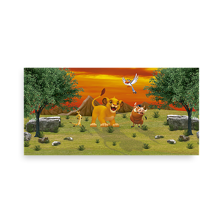 Capa Painel Retangular Sublimado - Rei Leão