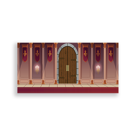 Capa Painel Retangular Sublimado - Fundo Parede Castelo