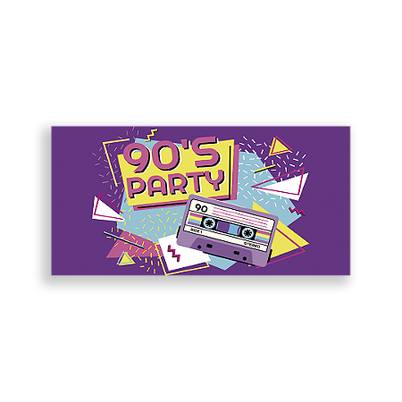 Painel Retangular - Festa Discoteca - Sublimado 3D