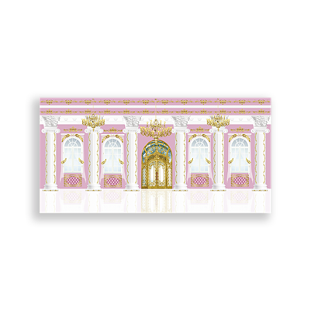 Capa Painel Retangular Sublimado - Fundo Parede Castelo