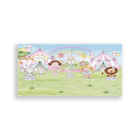 Capa Painel Retangular Sublimado - Circo