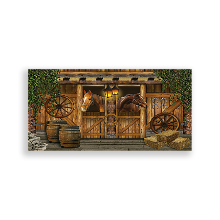 Capa Painel Retangular Sublimado - Cavalo