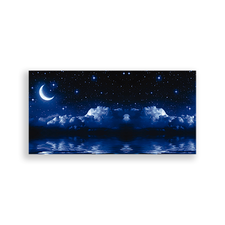 Capa Painel Retangular Sublimado - Nuvens Céu Noite