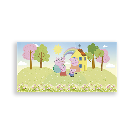 Capa Painel Retangular Sublimado - Peppa Pig