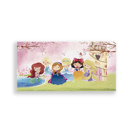Capa Painel Retangular Sublimado - Princesas