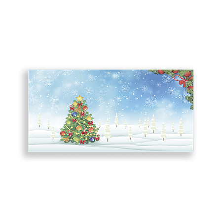 Capa Painel Retangular Sublimado - Fundo Natal