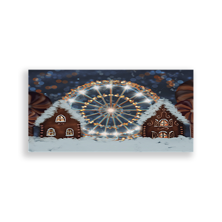 Capa Painel Retangular Sublimado - Fundo Natal