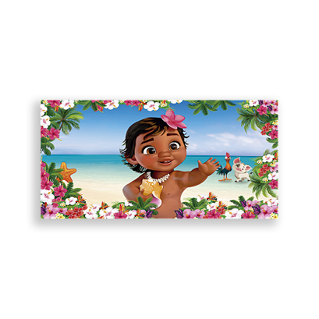 Capa Painel Retangular Sublimado - Moana