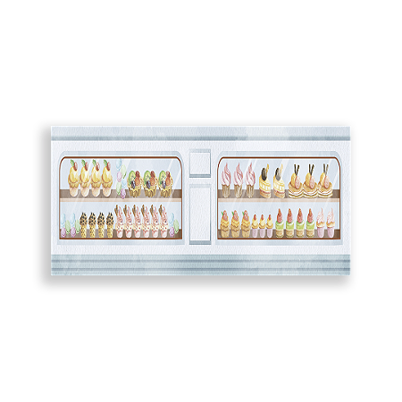 Capa Painel Retangular Sublimado - Confeitaria Doces