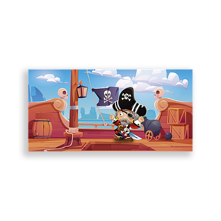 Capa Painel Retangular Sublimado - Piratas
