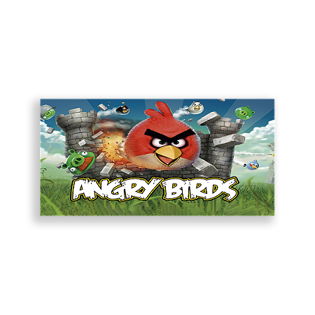 Capa Painel Retangular Sublimado - Angry Birds