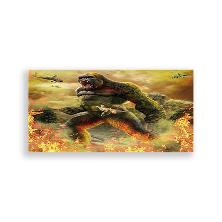 Capa Painel Retangular Sublimado - King Kong