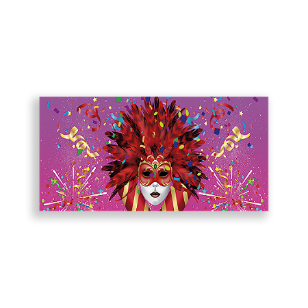 Capa Painel Retangular Sublimado - Carnaval