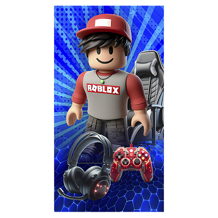 Capa Faixa Lateral Sublimado - Roblox