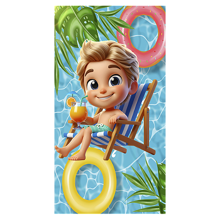 Capa Faixa Lateral Sublimado - Pool Party